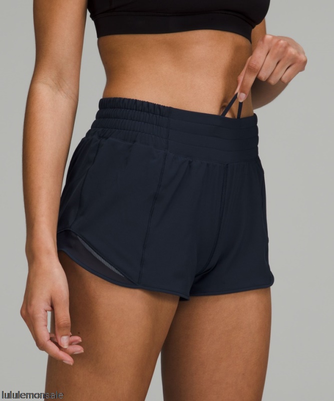 Lululemon Damen DELULU174 | Hotty Hot High-rise Lined Short 25 True Navy